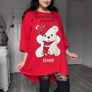 🧸 Vintage Soft-Grunge Kidcore Tunic Tee